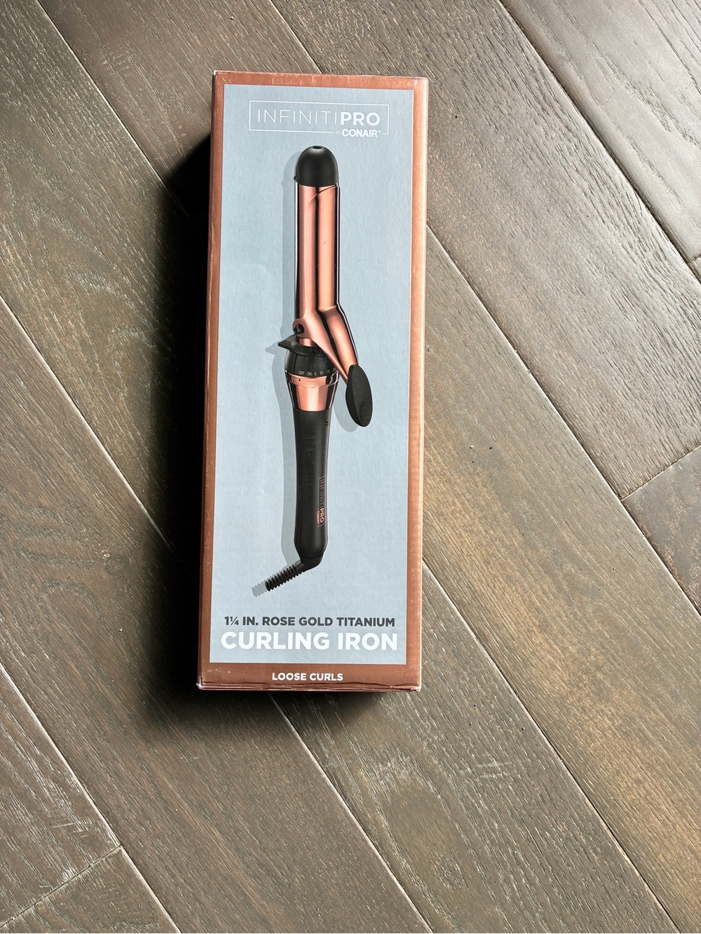 Conair Infiniti Pro 1¼" Rose Gold Titanium Curling Iron - Rose Gold/Black NWT